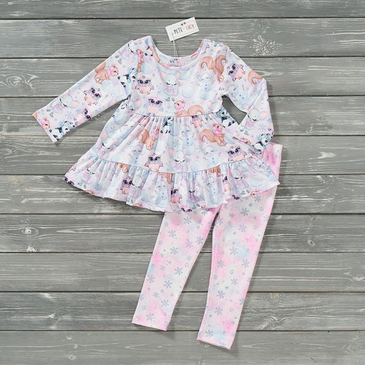 Frosty Friends Two Piece Pants Set