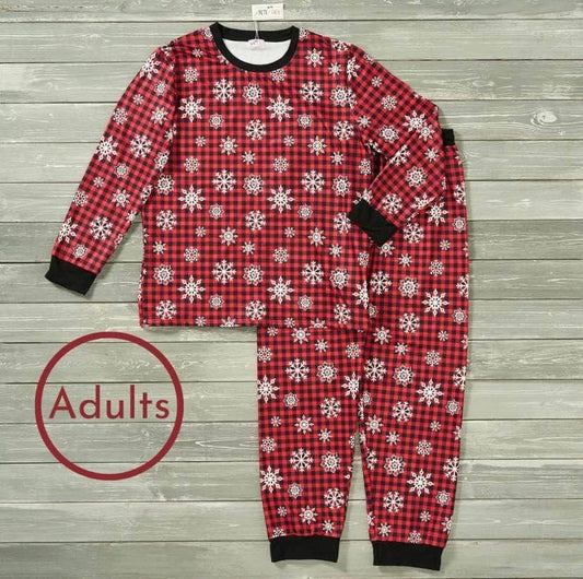 Plaid Blizzard Loungewear Set (Adult)