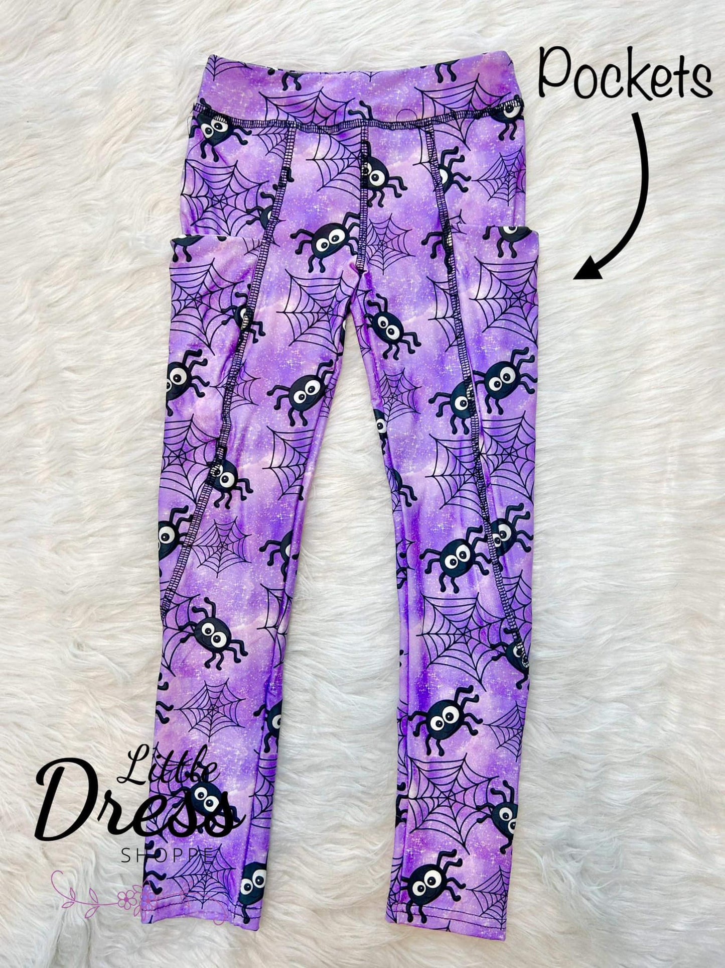 Spooky Spider Leggings (Kids and Adult Sizes)