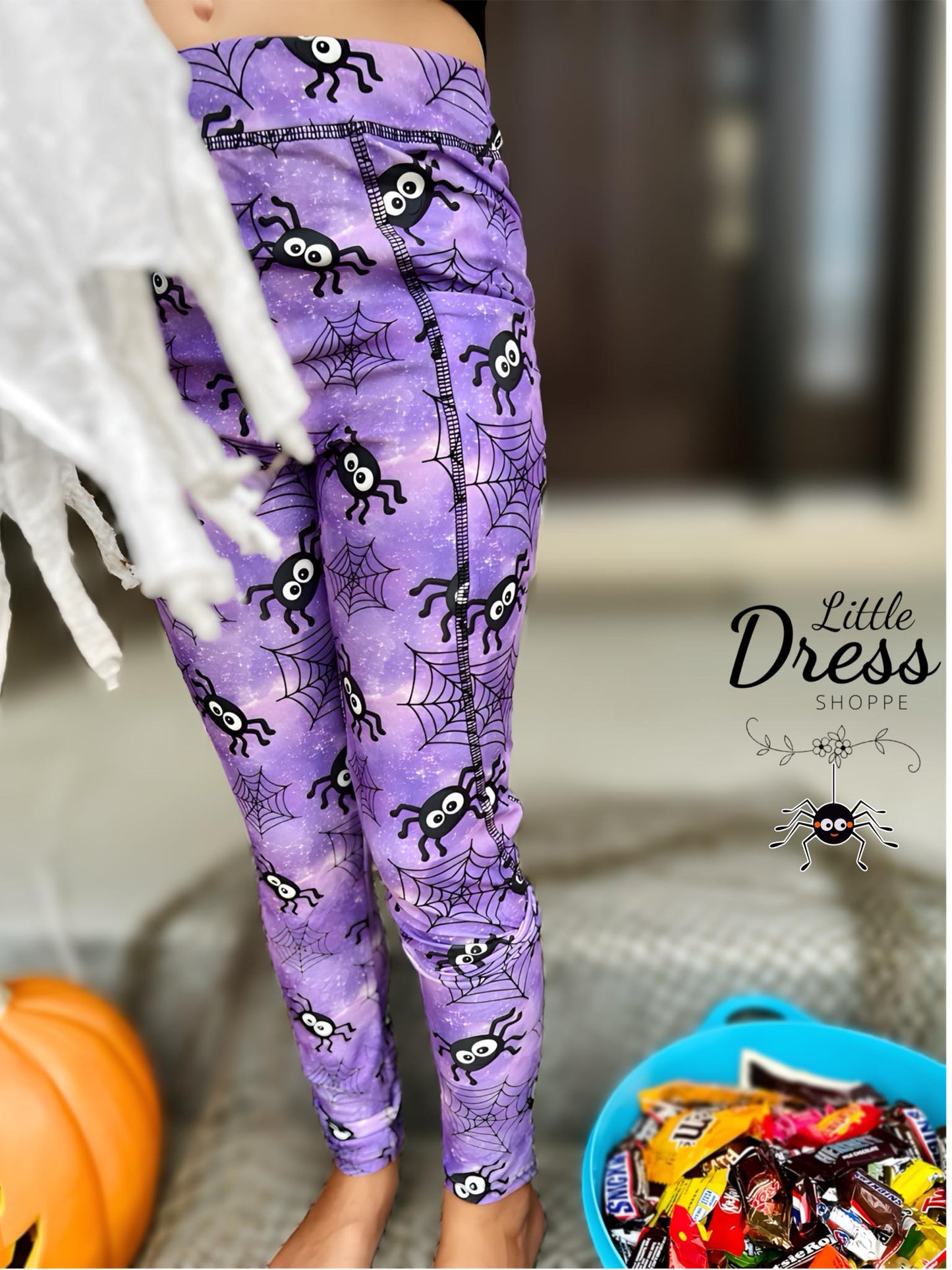 Spooky Spider Leggings (Kids and Adult Sizes)