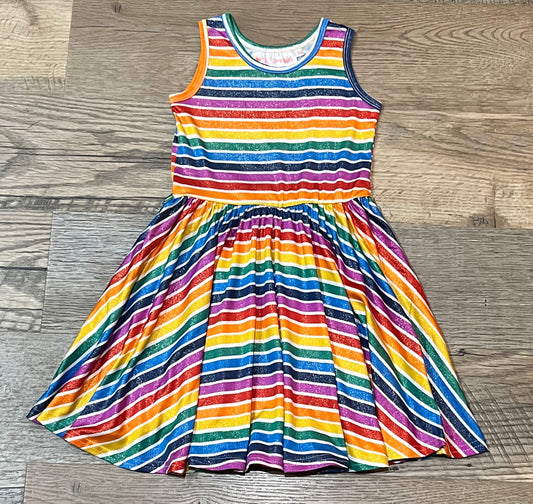 Rainbow Sparkle Tank Dress
