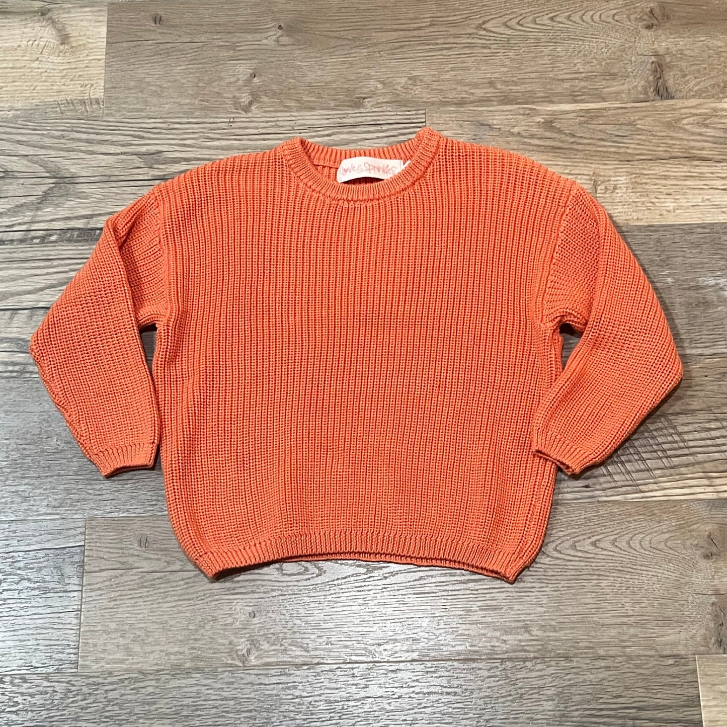 Chunky Knit Sweater - Autumn Blaze