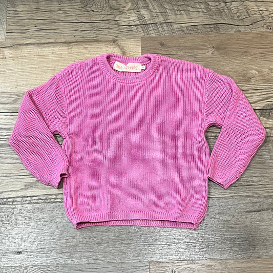 Chunky Knit Sweater - Bubblegum Pink