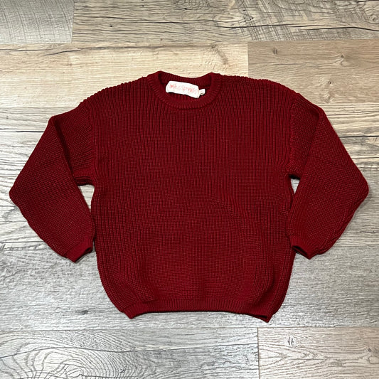 Chunky Knit Sweaters - Red Velvet