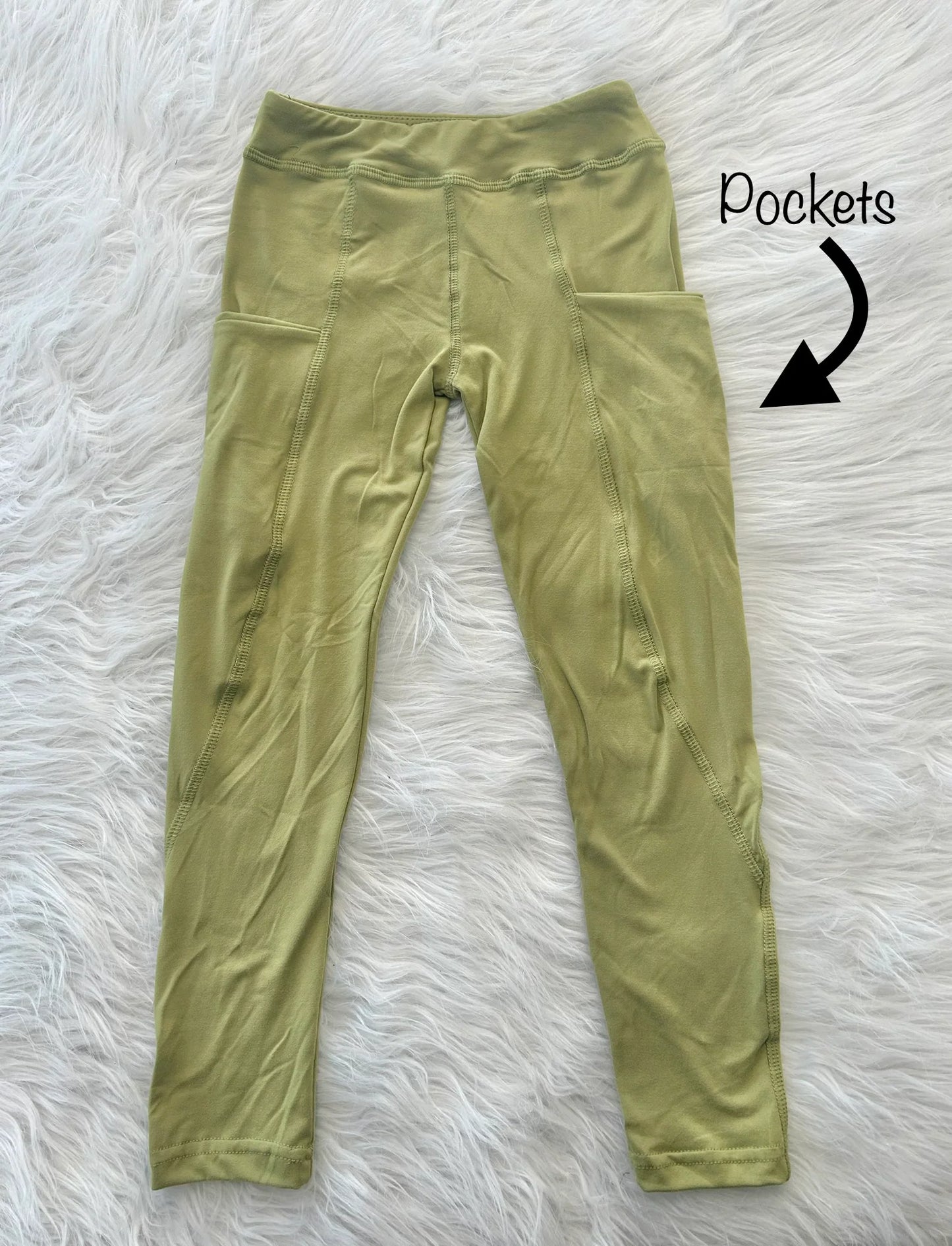 Solid Leggings with Pockets (multiple colors)