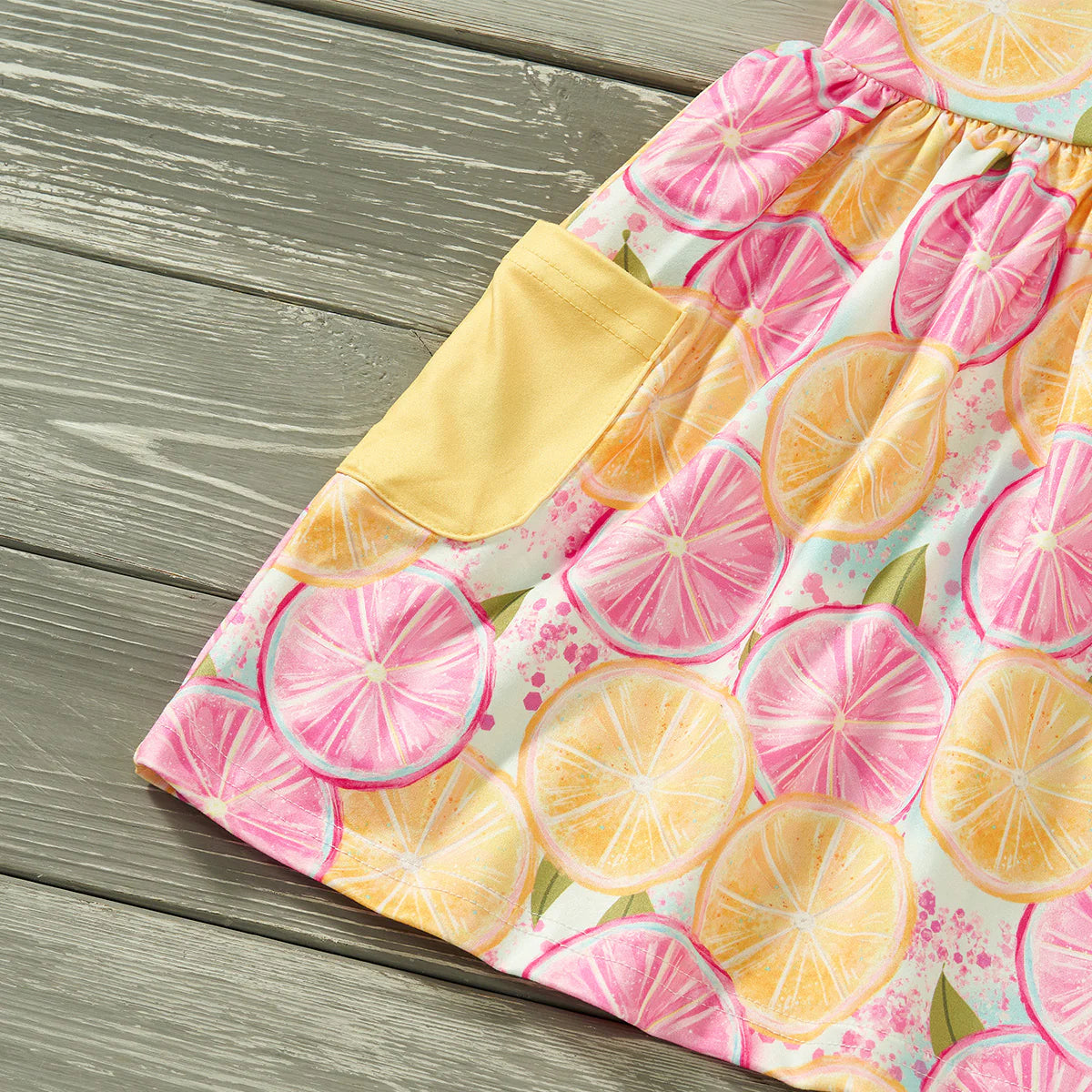 Lemon Burst Sleeveless Dress