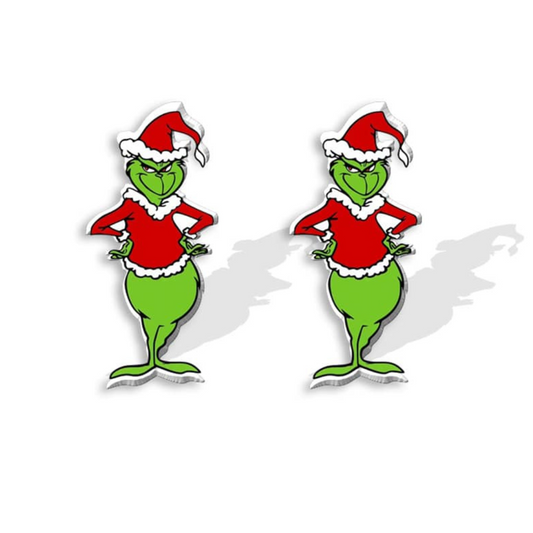 Modern Grinch Earrings