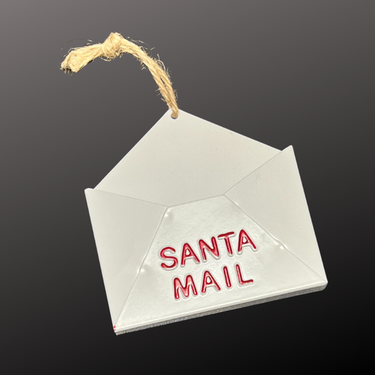 Santa Mail Metal Gift Card Ornament